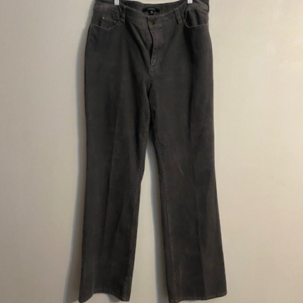 Chadwicks Gray 5 pocket Flare corduroy, size 14T